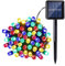 Lamker 5M 50LED Guirlandes Lumineuses Solaires Extérieur Étanche 8 Modes Multicolore Lumière Guirlande Lumineuse Décoration pour Jardin Terrasse Balcon Fenêtre Clôture Arbre Noël Mariage