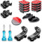 MiPremium Helmet Mount Adhesive Sticky Pads for GoPro Hero 13 12 11 10 9 8 MAX Go Pro 7 6 5 4 3 2 1 Black Silver Session & Other Action Camera JHook Buckle Adapter Accessories Kit & Thumb Screws