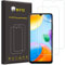 WFTE [Juego de 2 protectores de pantalla de cristal templado para Xiaomi Redmi 10C, 0,26 mm con alta transparencia al 99%, protector antihuellas con dureza 9H Glass
