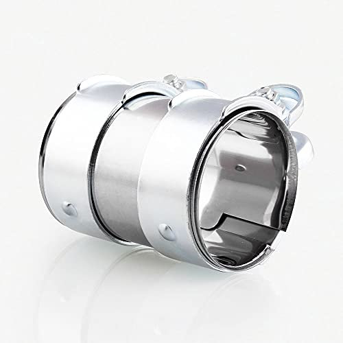 2.5 Stainless Steel Exhaust Clamp Pipe Joint Bolts Band Flanges Clamp