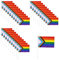 Lot de 30 petits drapeaux de fierté, tenant des drapeaux arc-en-ciel fierté, mini drapeaux LGBT, écran solaire imperméable, ne se décolore pas facilement, pour les défilés, les carnavals