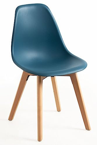 Regalos Miguel - Sillas Comedor - Silla Kelen - Azul Petróleo
