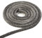 HpLive Guarnizione per camino, nastro sigillante per stufa, filo di tenuta per camino, affumicatore, stufa, filo di tenuta in fibra di vetro, 2 m x 6 mm, nero