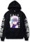zhedu Japan Anime Satoru Hoodies Sweatshirt Lässiger Cartoon Pullover Druck Lose Langarm Herren Hoodie Streetwear (XXL,Color 01)