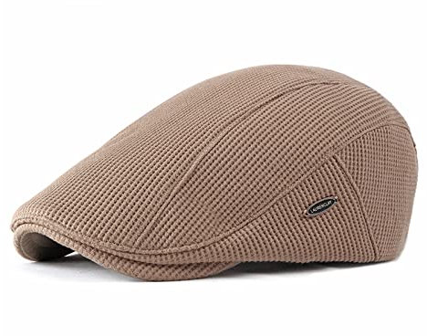 EKMTBJXY Herren Schiebermütze Schirmmütze Baumwolle Barett Cap, Einstellbare Driving Cabbie Flatcap Gatsby Jagd Kappen Baskenmütze Newsboy Cap
