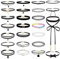 Choker Halsketten Set 25 Stück Gothic Choker-Set Tattoo-Kette Schmuck-Sets Damen Kragen Halsketten Schwarzer Klassischer Velvet Choker Kette für Damen Mädchen,Länge Einstellbare