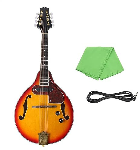 8-String Electric Mandolin A Style Rosewood Fingerboard String Instrument With Cable Strings Kit Mandolin for Adult