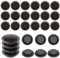 ZDZBLX Fridge Magnets - 28 Pack Mini Heavy Duty Magnets for Whiteboard, Fridge & Crafts (Transparent, Black)