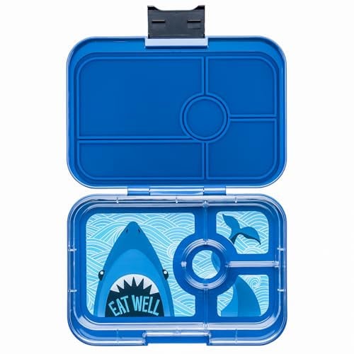yumbox Tapas 4 Compartment Bento Box (Monte Carlo Blue (Shark Tray))