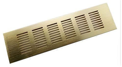Griglie Di Ventilazione, Rete Traspirante In Lega Di Alluminio Armadio Rettangolare Presa D'aria Scarpiera Armadio Raffreddamento E Ventilazione, 7,87 Pollici Di Larghezza ( Size : Golden 200x800 mmm