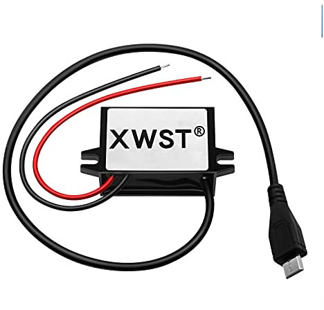 DC DC 8-90V 12V 24V 36V 48V 60V 72V 85V auf 5V Spannungswandler 3A 15W Micro USB Wandler | Adapter Anschluss für Auto Motorrad Fahrrad E-Bike | Stromrichter Ladegerät Buck Converter