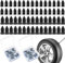 60 Pz Chiodi Kit Riparazione Pneumatici Auto, Chiodo in Gomma Kit Riparazione Pneumatici Moto, Chiodi in Gomma a Spirale per Riparazione Pneumatici Sottovuoto Auto Moto Camion Bici (30S+30L)