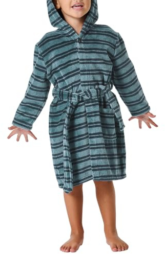 Schiesser Jungen Bademantel - Velour - Größe 92 bis 140