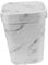 TOPBATHY Kitchen Waste Basket Marble Trash Can for Bathroom White Recycle Bin Office Bin Marble Decorative Paper Basket