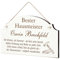 Dekolando Schild Bester Hausmeister Beste Hausmeisterin Geschenk - lustige Geschenke in 3 Größen zum Geburtstag Weihnachten Ostern Nikolaus - für Männer Frauen Kollegen Mitarbeiter