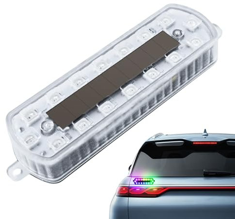 Feux De Remorque Sans Fil,Feux Stroboscopiques LED Solaires Multicolores Sans Fil - Éclairage D’Avertissement Et D’Urgence Automobile Pour Moto, Camion, Drone Et Châssis