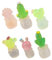 Sosoport 6 Stück Kaktus-Ornamente Kunstpflanzen Kaktuspflanze Anlage Künstliche Sukkulenten Im Freien Kaktusspielzeug Miniatur-pflanzenfiguren Mini- -Kaktus- Mini-kaktusfiguren Harz