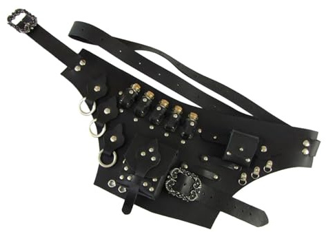 Dampf anpassbarer Gürtel mit Tränen-Flaschenhalter, Vintage-Stil, Stil, praktisches Accessoire für Cosplay, Mittelalter-Festival, Bühnenauftritte