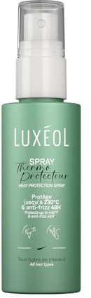LUXEOL - Spray Thermoprotecteur - Protège la Fibre Capillaire Jusqu'à 230°C* - Action Anti-frisottis 48H* - Actif Thermoprotecteur d’Origine biotechnologique - Fabriqué en France - Format Mini 50 ml