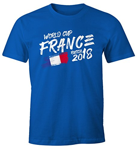 MoonWorks Herren T-Shirt WM-Shirt Frankreich France Fan-Shirt WM Fußball-Sommer 2026 Fußball Weltmeisterschaft