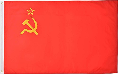 Ussr 3 'x 5' ft 210D Nylon Premium Outdoor ricamato bandiera dell' Unione Sovietica