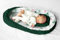 Kuschelnest Babynest Babynestchen Reisebett Kokon für Babys und Säuglinge, Nestchen, Reisebett, 100% Baumwolle, antiallergisch
