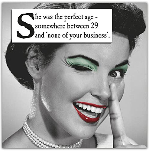Emotional Rescue - 'Perfect Age' Humorous Birthday Card