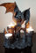 Portavelas dragón de poliresina Figura de dragón para Velas de té Portavelas