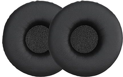 kwmobile 2x Cuscinetto Cuffie Compatibile con Sony MDR-XB450AP / XB550 / XB650 Pad - Cuscinetti Ricambio Cuffie Over Ear Simil Pelle - nero