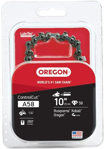 Oregon A58 ControlCut Sägekette 40,6 cm (1/4 Zoll), Teilung 0,50 Zoll Stärke, 25AP, Grau
