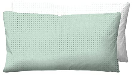 biberna 0636047 Mix & Match Kopfkissenbezug Mako-Baumwoll-Satin 1x 40x80 cm, mint