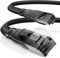 Primewire – 15m - Cable de red plano CAT 8.1-40 Gbits - Gigabit Ethernet LAN con conector RJ45 - Revestido de Tela - Blindaje S FTP Pimf - Compatible CAT6 CAT7 - Para Switch Rúter Modem PC Smart-TV
