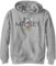 Disney Characters Vintage Mickey Boy's Felpa con Cappuccio in Pile, Athletic Heather, Small, Athletic Heather, S