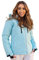 BOLF Damen Winterjacke Skijacke Snowboardjacke Schneejacke mit Kapuze Schneefang Bündchen Winddicht Wasserdicht Atmungsaktiv Outdoor Sport Style HH012 Hellblau S [D4D]