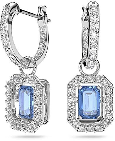 Swarovski Millenia Ohrringe, Rhodinierte Hängeohrringe mit Strahlenden Swarovski Kristallen