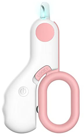 Pet Dog Cat Nail Clippers, Dog Nail Trimmers for Small Animals with LED Lights, Professional Beauty Care Tools, Avoid Excessive Cutting, Suitable for Tiny Dog Cat Rabbit Bird Puppy Kitten (Pink)