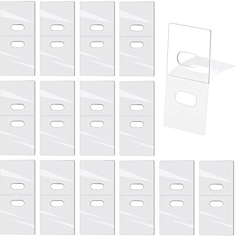 100 Stück Vertikaljalousie Ersatz Lamellen, Vertikaljalousie Zubehör, Durchsichtige Vertikaljalousie Reparatur Laschen Jalousie Reparatur Fixierer