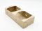 Nipter Spankorb mit Henkel, Faltkorb aus Pappe, Wellpapp-Korb, 28x12x7 cm, 40 Stück