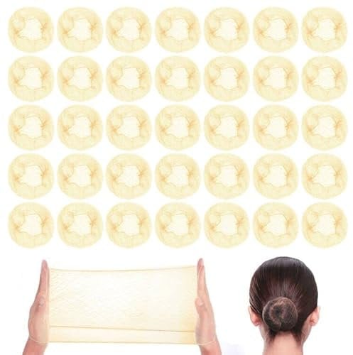 URAQT Haarnetze, 35 Stück Unsichtbare Elastisches Haarnetze, Dutt Haarnetz, Nylon Haarnetze für Frauen, Mädchen, Haarknoten Herstellung, Ballett Tänze