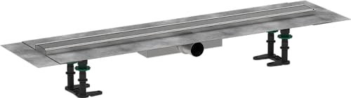 hansgrohe 56166800 RainDrain Compact Duschrinne 800 für flache Installation Edelstahl gebürstet Komplettset