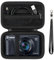 Supmay étui Dur pour Appareil Photo numérique Canon PowerShot SX740 / SX730 / SX720 / SX620 / G7X, Sac de Stockage Protecteur avec Poche maillée à Fermeture éclaire pour Batterie, câble USB, Noir
