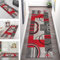 Teppich Läufer Flur Küche rutschfest waschbar Küchenläufer Korridor Tepiche Lang 120X200CM Rot Grau Schwarz Teppichläufer Meterware Kücheteppich Schlafzimmer Wohnzimmer Flurmatte Breit 40-120cm