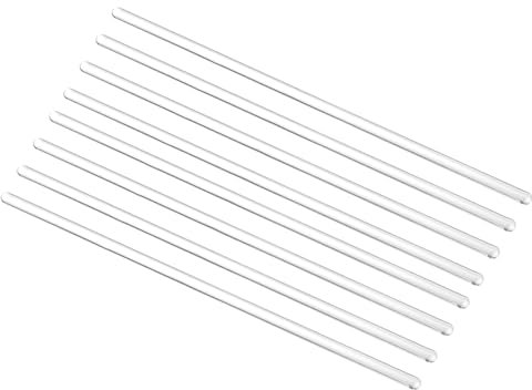 uxcell 3.3 Borosilicate Glass Stick 11.8 Length 8mm Dia Stir Rod Mixing Tools 8Pcs