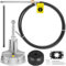 VEVOR Außenbord-Lenksystem-Kit, 4572 mm Boots-Lenkkabel, Standard 3/4 Zoll Konische Welle, Legiertes Marine-Lenksystem, Schnell zu Installieren, für Yachten, Fischerboote und andere Wasserfahrzeuge