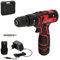 WOLFPACK LINEA PROFESIONAL Taladro Atornillador 12 V. Con 2 Velocidades y Percutor. Bateria 1.300 mAh. Par Apriete 35 Nm.
