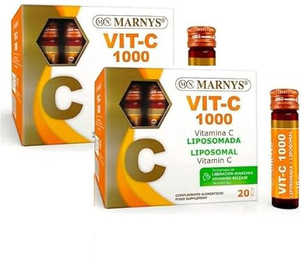 Pack 2 unidades de Vitamina C liposomada 1000mg 20 viales - Marnys