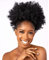 CECINILL Extensions de Cheveux Afro Bouclées, pour Femme, Synthétiques, Courtes, avec Deux Clips (1B)