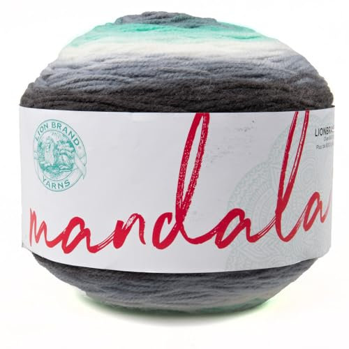 CRAFT COUNTY Mandala-Garn zum Häkeln - 100% Acryl - Spirit - 590-Yard-Knäuel ideal für Mützen, Schals, kleine Schals, Näharbeiten, Strickprojekte - leicht, um Geschenk für Lieben zu machen