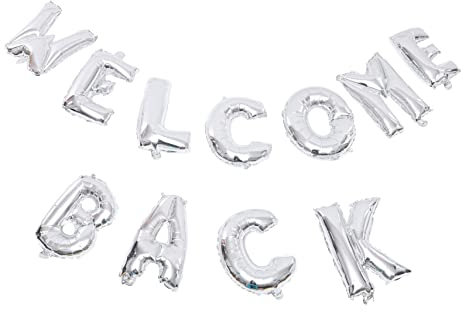 MAGICLULU Buchstabenballons Für Feiertagsfolien-schulparty-zubehör Errötende Ballons Dekoratives Banner