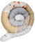 Bettschnecke/Bettschlange XXL (Motiv Bärli) Länge 250cm** Seitenschlaferkissen, Stillkissen